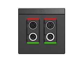 پنل دیواری تحت شبکه Symetrix xIO XLR 2x2